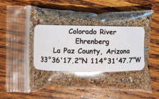 Colorado River Sand Soil Dirt Sample Ehrenberg La Paz County Arizona Apx. 30ml.