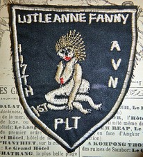 Rare Newspaper Patch - Naked Lady - 119th - Little Anne - Vietnam War - D.943