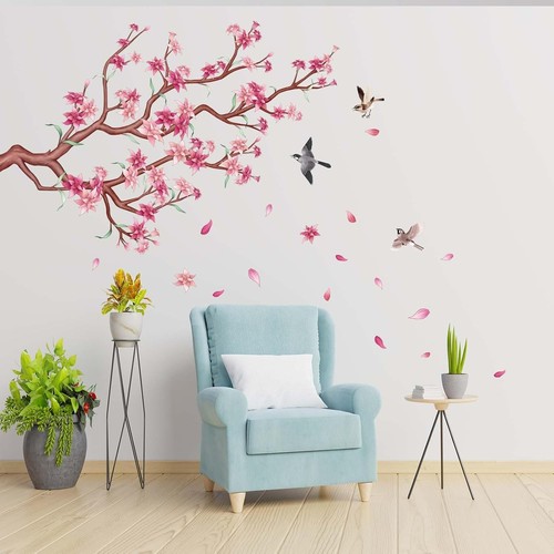Pink cherry blossom wall - cherry,