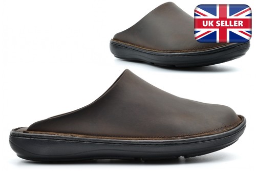 Roamers mens leather slippers - roamers,