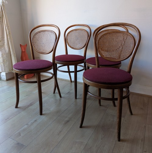 Set vintage cane back - set,