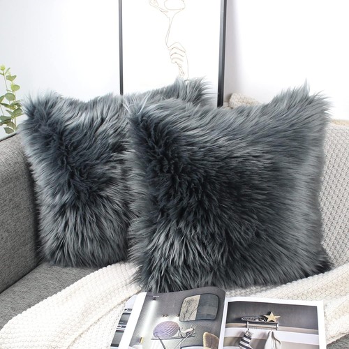 Oyimua dark grey 18x18 - grey, cushion