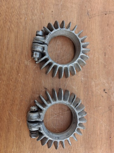 Exhaust clamps roses pair - exhaust,