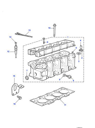 Land rover guide cylinder - land,