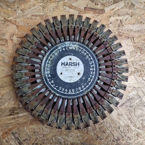 Marsh model 25mm stencil - model, 1"