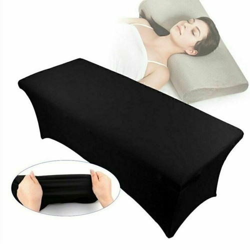 Black elastic massage table - black,