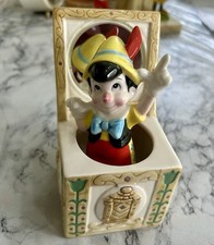 Disney PINOCCHIO Vintage Wind Up Musical Porcelain Ornament When You Wish Upon A