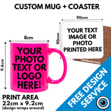Custom Printed Mugs & Coaster