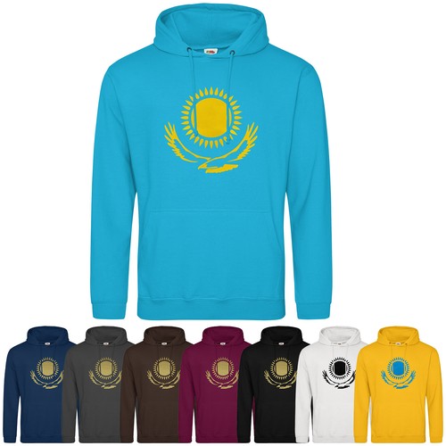 Kazakhstan ka3axctah hoodie - ka3axctah,