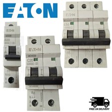 Eaton MCB Circuit Breakers - Single Double Triple Pole
