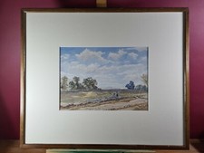 ANTIQUE 1869 WATERCOLOUR–