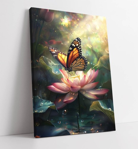 Pretty butterfly lotus - on,