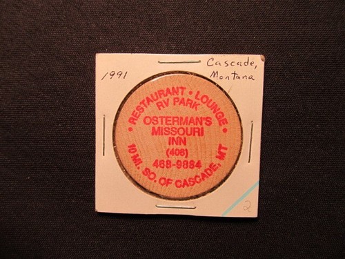 Cascade montana wooden nickel - wooden,