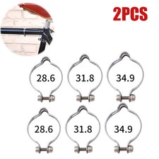 2PC Bike Frame Mount Gear Brake Cable Stop Clamp-On Clip Backstop 28.6-34.9mm