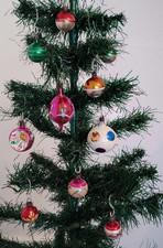 Vintage Christmas Tree Glass