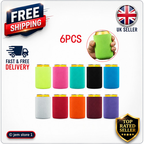6pcs reusable beer can cooler - beer,