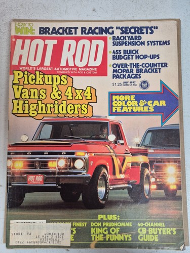 Hot rod magazine july 1977 - rod,