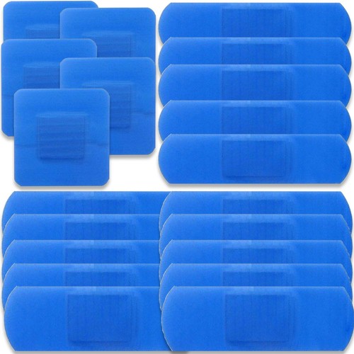 Blue detectable plasters - blue,