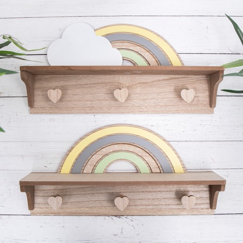 Rainbow cloud wooden - rainbow,