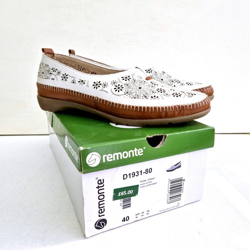 Remonte white leather summer