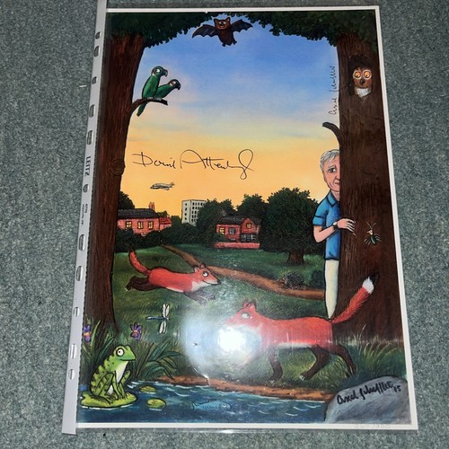 David attenborough signed - david,