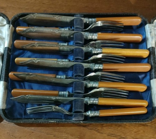 Vintage epns fish cutlery - vintage, set