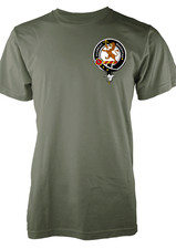 Personalised Clan Broun T-Shirt Scottish Family Badge Coat Of Arms Adult