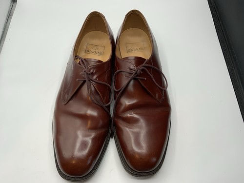 Barker mens burgundy leather - barker,