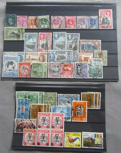 Ceylon stamps 1861 1967 - ceylon, x