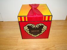 Empty Sanctuary Spa Covent Garden Gift  / storage Box  - Orange/Blk  17x17x17 cm