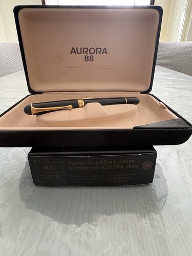 Aurora black fountain pen - aurora, 88