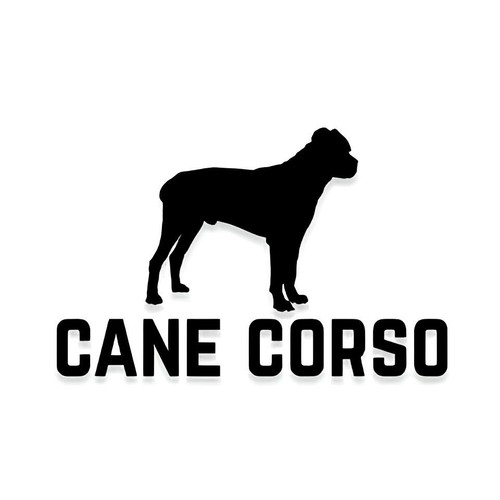 Cane corso vinyl decal - vinyl, die