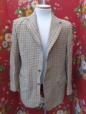 Vintage Cream & Brown Dogtooth