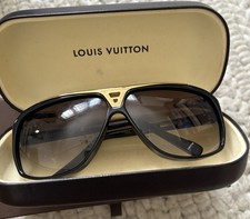 Louis Vuitton Evidence Black And Gold Sunglasses Unisex aka IBIZA FINAL BOSS