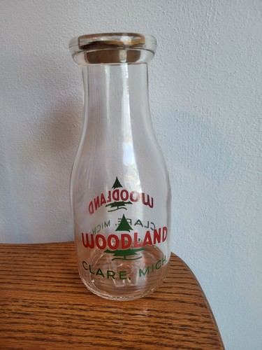 Vintage woodland dairy - woodland, glass