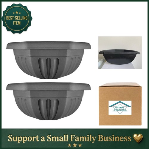 40cm round wall planter set - wall,