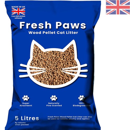 Wood pellet cat - wood,