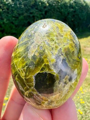 Green opal crystal - green,