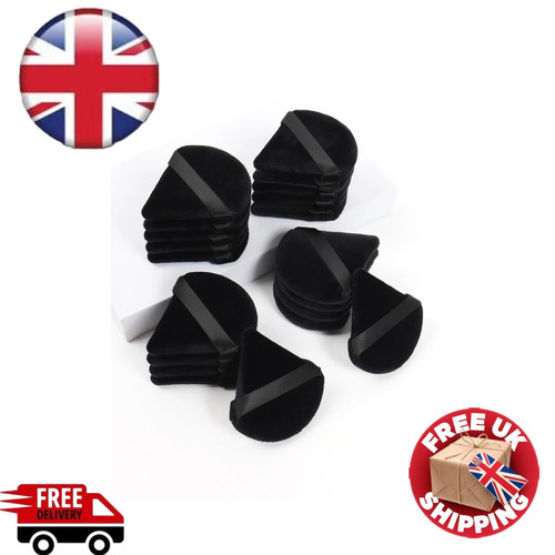 Black triangle powder puff set - powder,