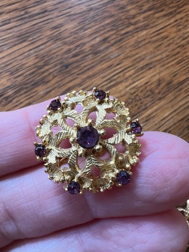 Vintage goldtone filigree - goldtone,