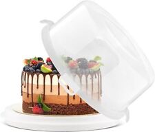 Plastic Cake Storage Box Container Cupcake Clear Carrier with Lockable Lid Boxes