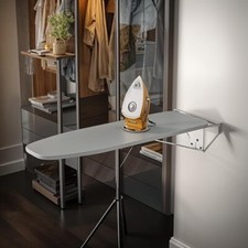 Wall Mounted Ironing Board Fold Down Ironing Board with Heat Resistant Cover