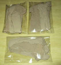 JOB-LOT. 3 x PAIRS OF LIGHT TAN LADIES WORK TIGHTS MEDIUM (INDIVIDUALLY WRAPPED)