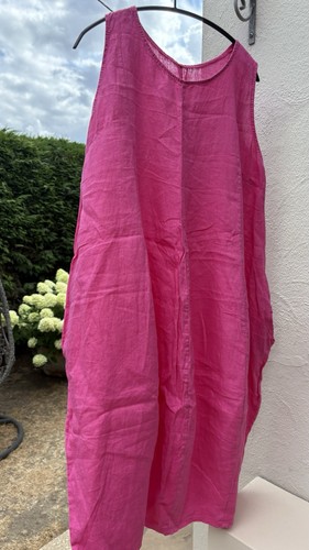 Linen tulip dress - linen,