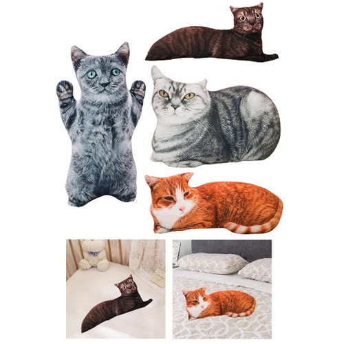 Cat shaped throw pillow animal - cat,