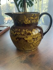 Rare Yellow Printed Brownware
