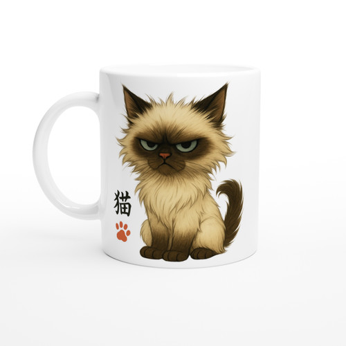 Grumpy himalayan cat - grumpy, mug