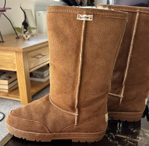 Bearpaw sheepskin suede boots - suede,