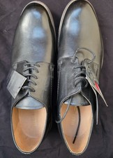 Marks & Spencer Men's UK Size 9 Black Tie Up Lace Black Genuine Leather Shoes