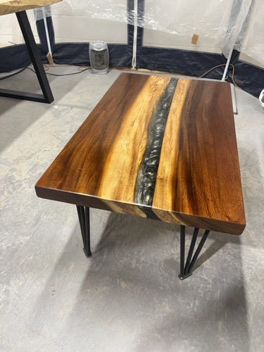 Acacia wood coffee table with - wood,